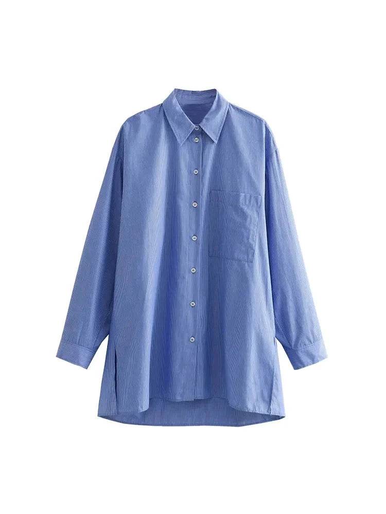 TRAFSHE Women's Fashion Set - Striped Shirt & High Waist Shorts - Buy Center