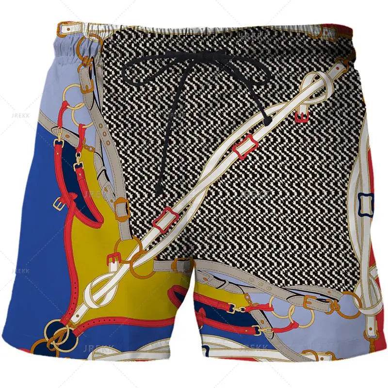 Luxurious 3D Printed Men’s Board Shorts - Hip Hop Beachwear for Summer - Buy Center