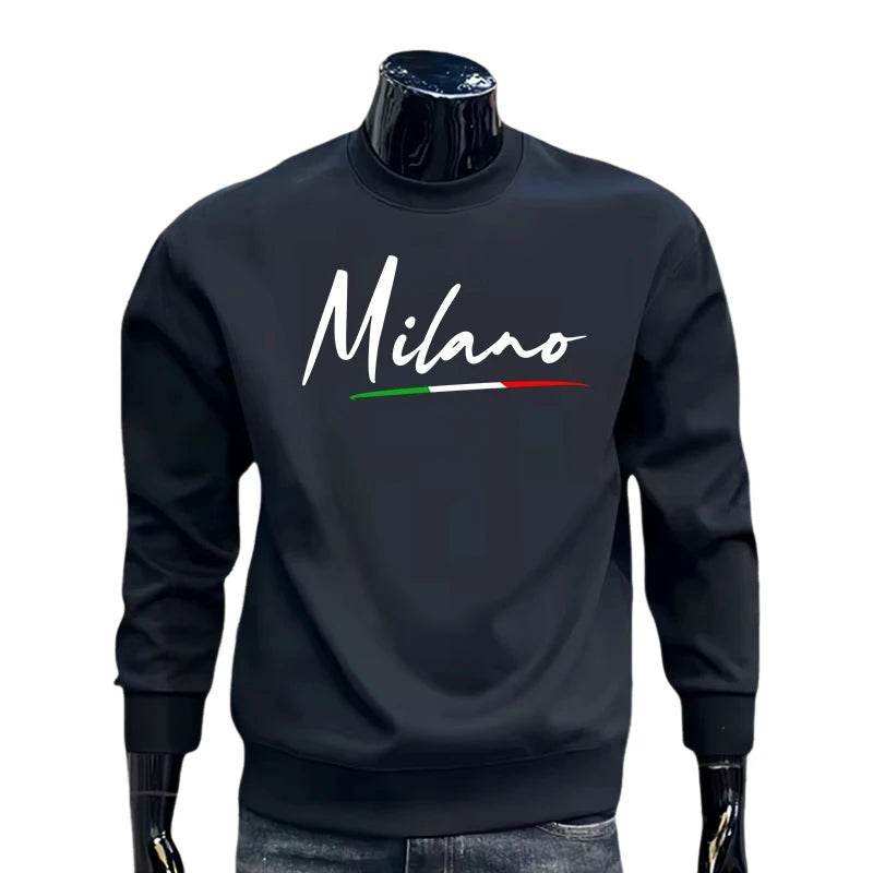 Sports Casual Jogging Mens Sweatshirts Urban Print O-Neck Long Sleeves Tops Popular Man High Grade Clothing Pullover Sweatshirts - Buy Center