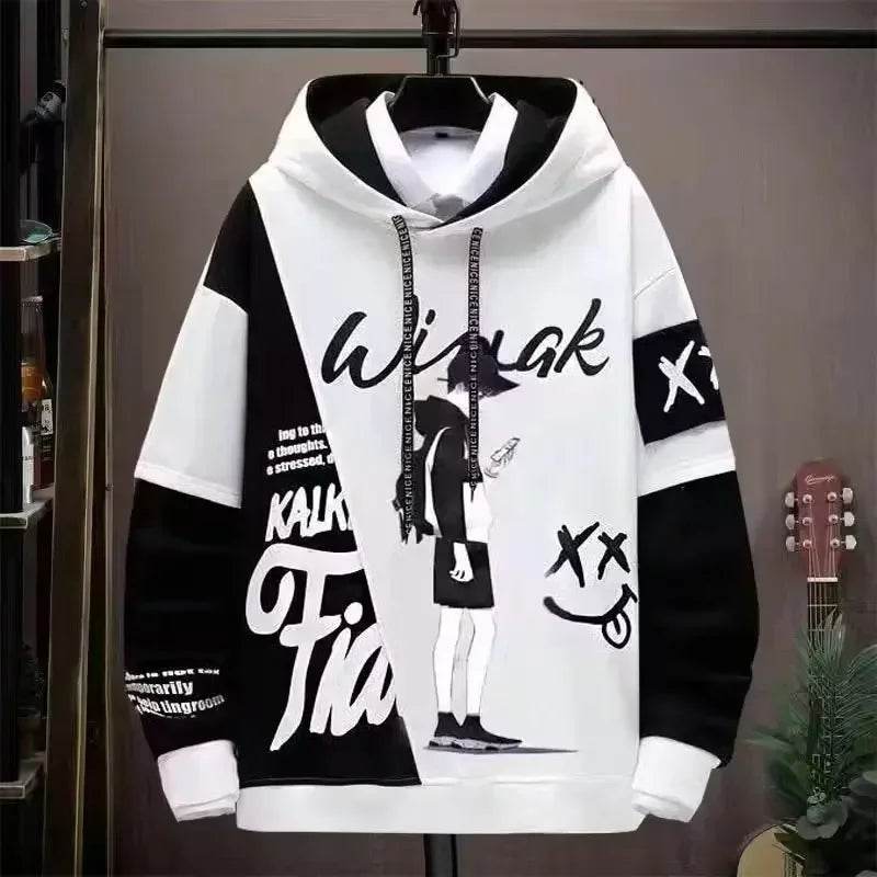 2024 Men's Graphic Hoodie - Casual Hip Hop Autumn Sweatshirt - Buy Center