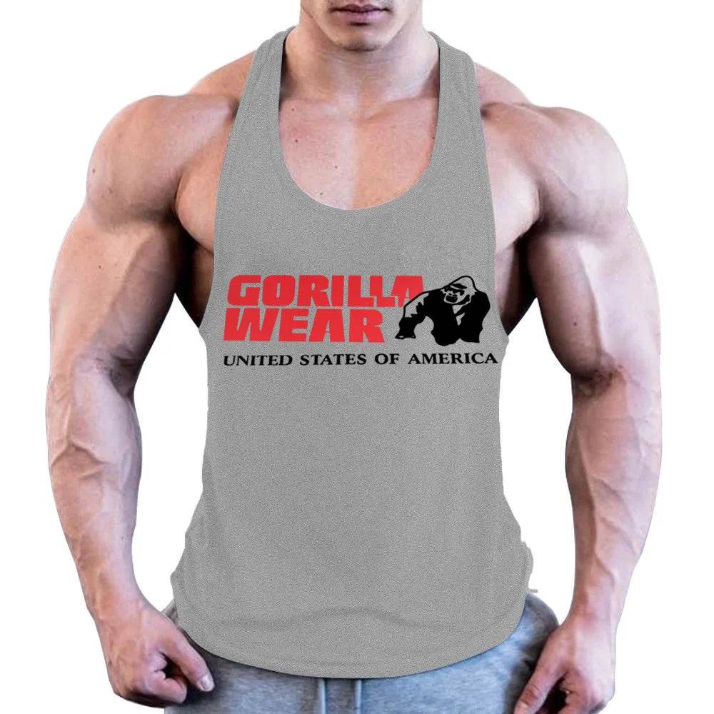 Men's High-Quality Cotton Fitness Vest - Sweat-Absorbent Bodybuilding Top - Buy Center