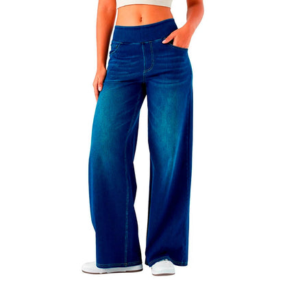 YOUYEDIAN Women’s High Waist Baggy Jeans - Retro Wide Leg Denim - Buy Center