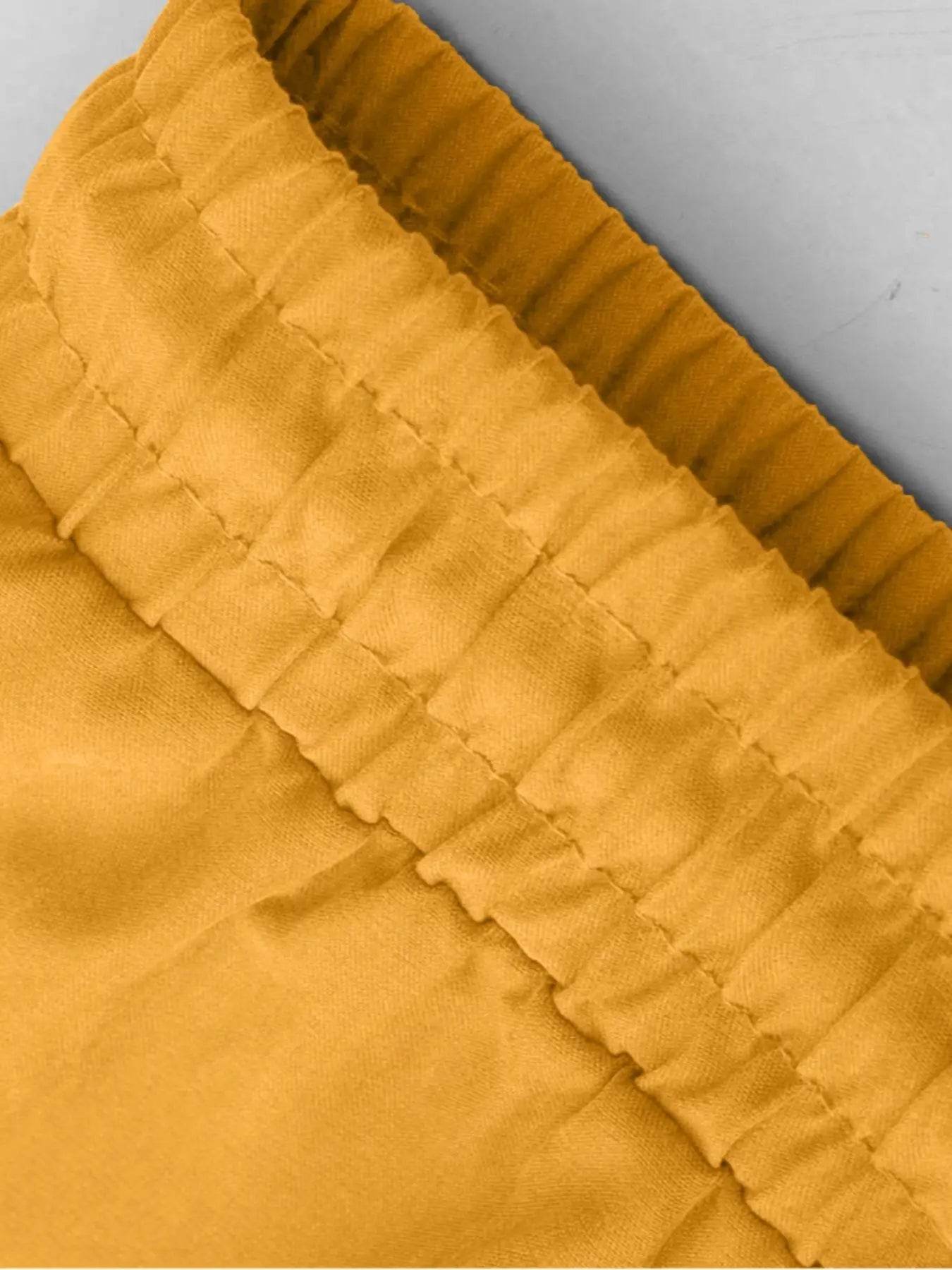 Men's Color-Blocked Casual Suit - Short Sleeves & Drawstring Shorts - Buy Center