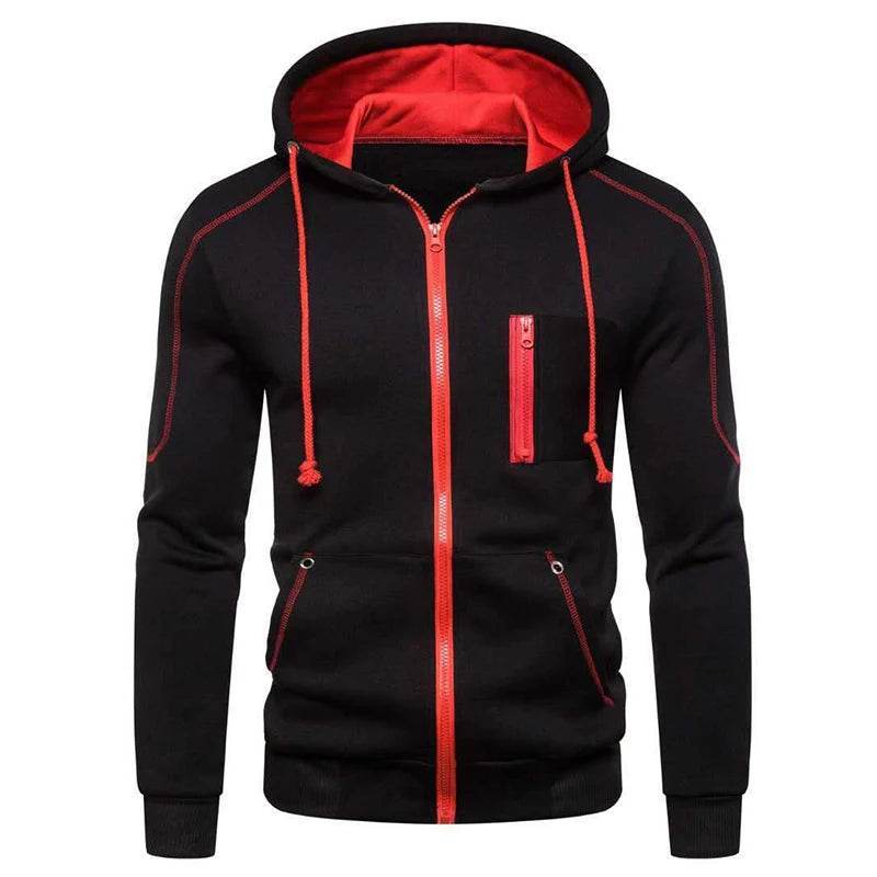 Street Ninjas Men's Zip Up Hoodie - Fleece Lined Casual Jacket - Buy Center