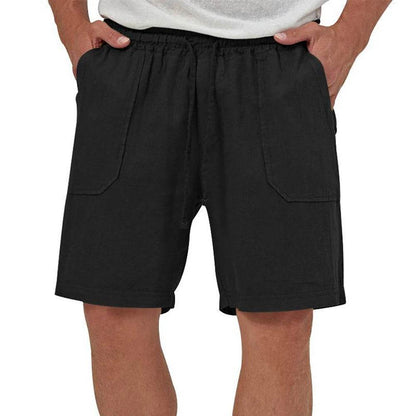 Summer High Waist Shorts - Men's Cropped Cotton Linen Fashion Pants - Buy Center