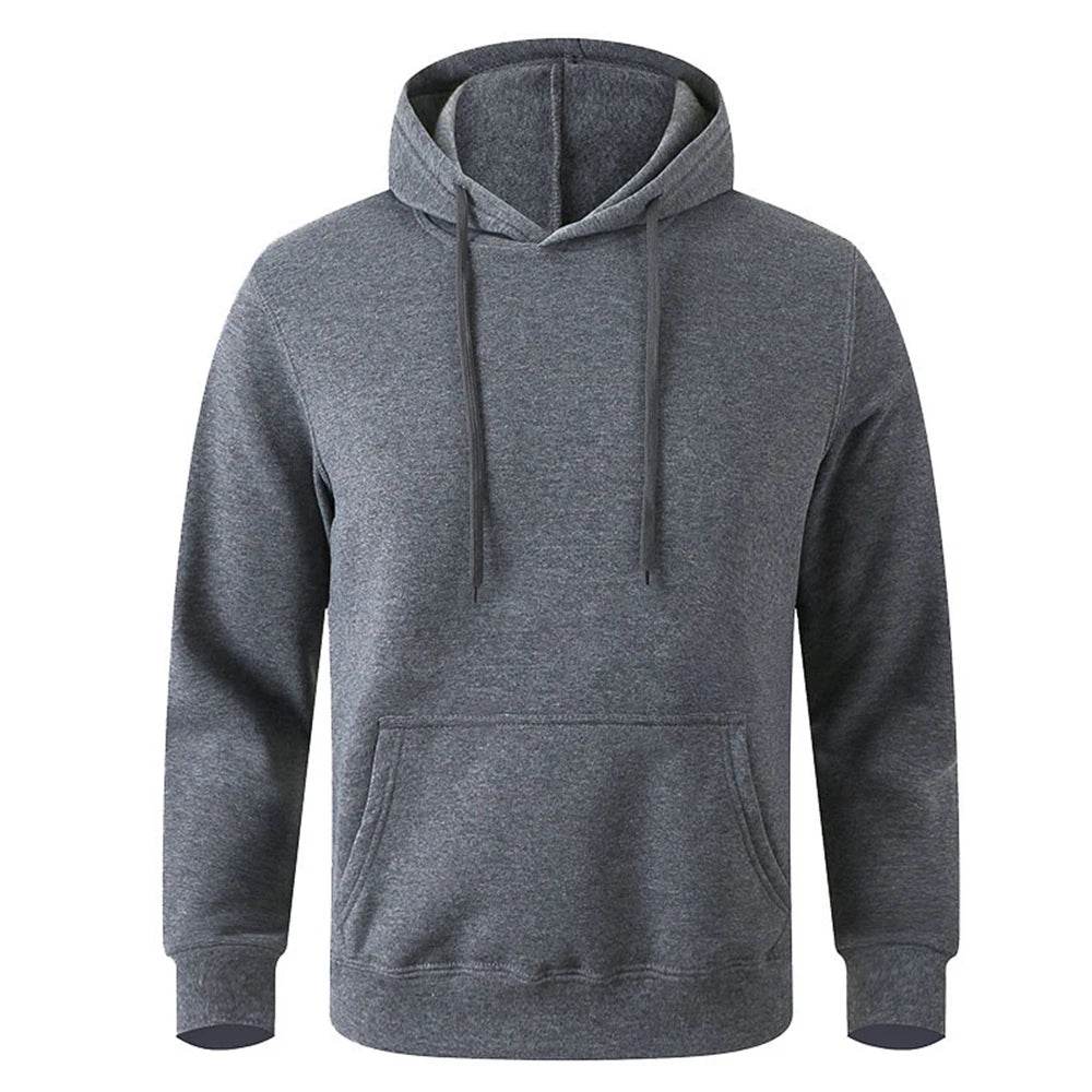 Casual Solid Color Hoodies - Men's & Women's Warm Streetwear Pullover - Buy Center