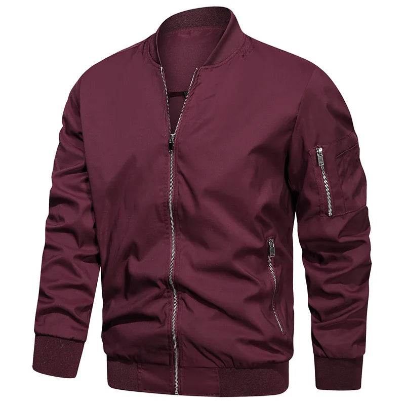 ReFire Gear Men's Lightweight Bomber Jacket - Casual Spring & Autumn Style - Buy Center