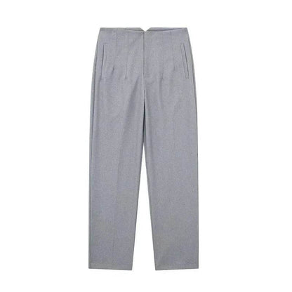 TRAF High Waist Women's Trousers - Office Wear & Casual Style - Buy Center