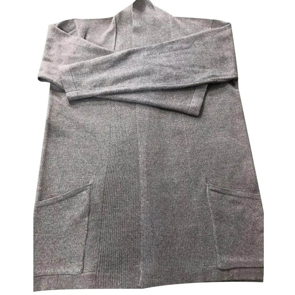 Soft Warm Men’s Cardigan - Solid Color Stretchy Open Stitch Sweater - Buy Center