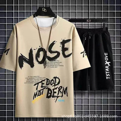 XMSFTD 2024 Summer Quick-Drying Men's Tracksuit - T-Shirt & Shorts Set - Buy Center