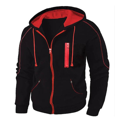 Men's Full Zip Hoodie Jacket - Casual Sportswear with Pocket - Buy Center