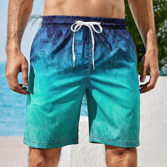 Colorful 3D Printed Beach Shorts for Men - Casual Summer Swim Trunks - Buy Center