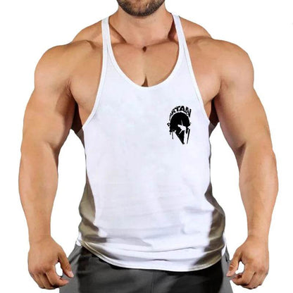Men's Cotton Gym Singlet - V-Neck Bodybuilding Tank Top for Workouts - Buy Center