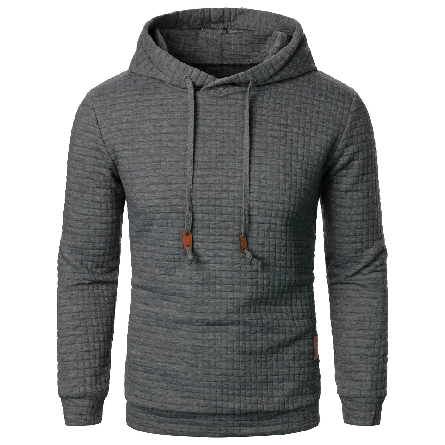 Men's Jacquard Plaid Hoodie - Warm Casual Long Sleeve Sweatshirt - Buy Center