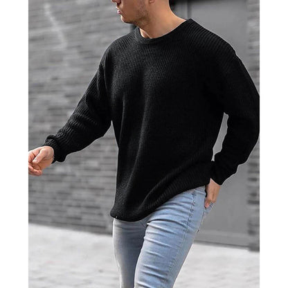 Eillysevens Men's Casual Pullover Sweater - Autumn Winter Solid Cotton - Buy Center