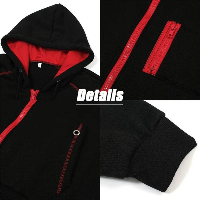 Street Ninjas Men's Zip Up Hoodie - Fleece Lined Casual Jacket - Buy Center