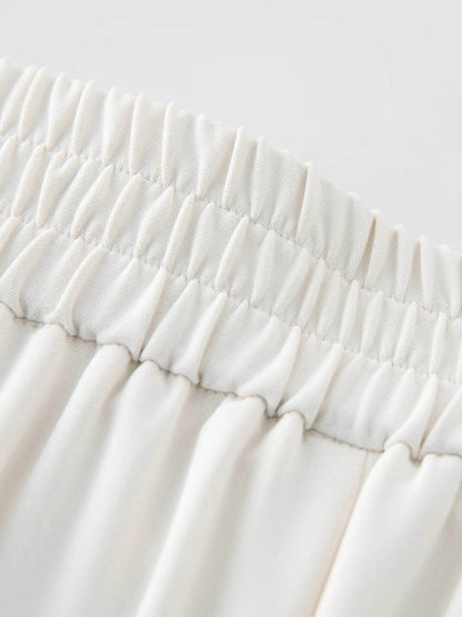 DUSHU Plus Size Women's Wide-Leg Culottes - Casual Summer Pants - Buy Center