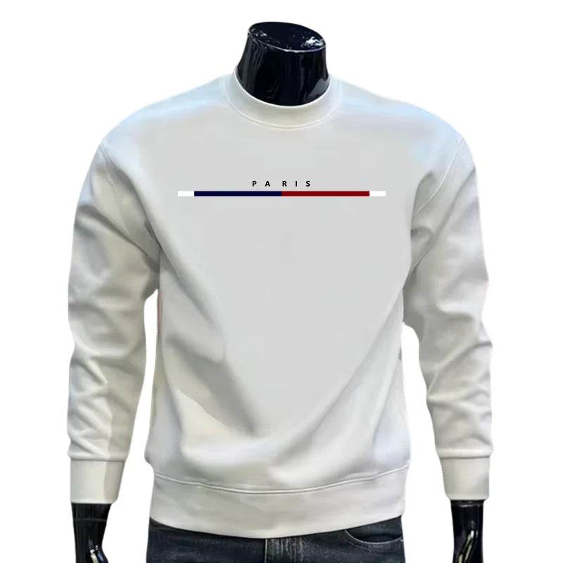 Mens Sweatshirts Paris Printing O-Neck Tops Man Home Party High Grade Casual Pullover Versatile Jogging Sweatshirts Y2k Clothing - Buy Center