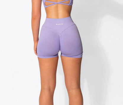Women's Low Waist Seamless Yoga Shorts - Scrunch Bum Design - Buy Center