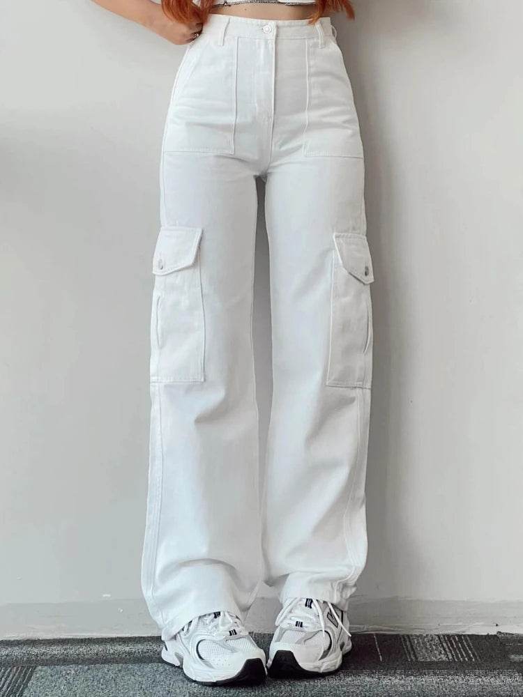 Y2K Women's Vintage Cargo Pants - Casual Techwear Streetwear Style - Buy Center