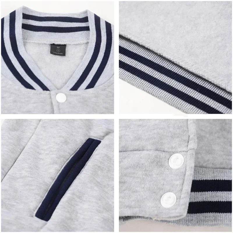 BANGCHANG Fleece Bomber Jacket for Men & Women - Streetwear Print Style - Buy Center