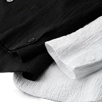 2024 Men's Casual Suit Set - High-End Fashion, Long Sleeves, Korean Style - Buy Center