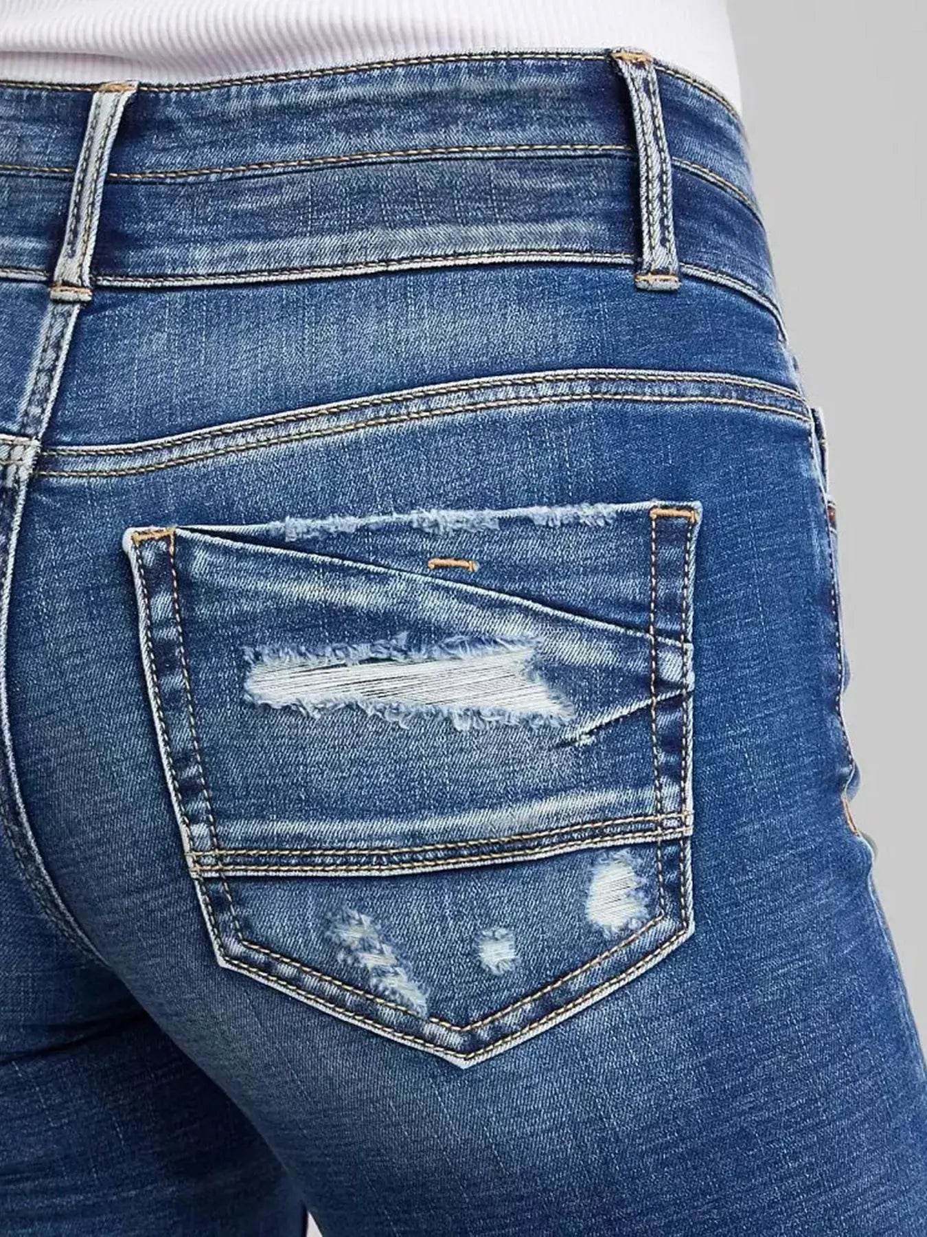 2025 Women's Slim Fit Denim Shorts - Casual Knee Length Style - Buy Center