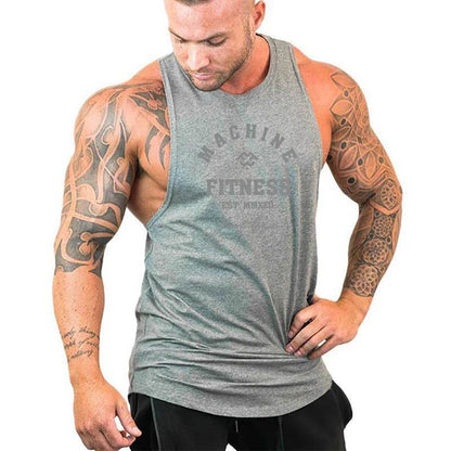 MuscleGuys Gym Tank Top for Men - Cotton Sleeveless Workout Vest - Buy Center