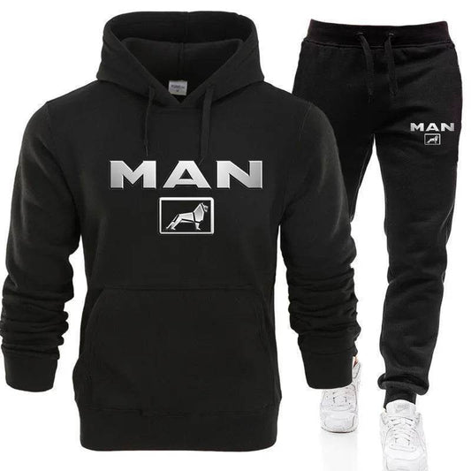 Men's Hoodie Pants Tracksuit Set - Casual Pullover Sportswear - Buy Center