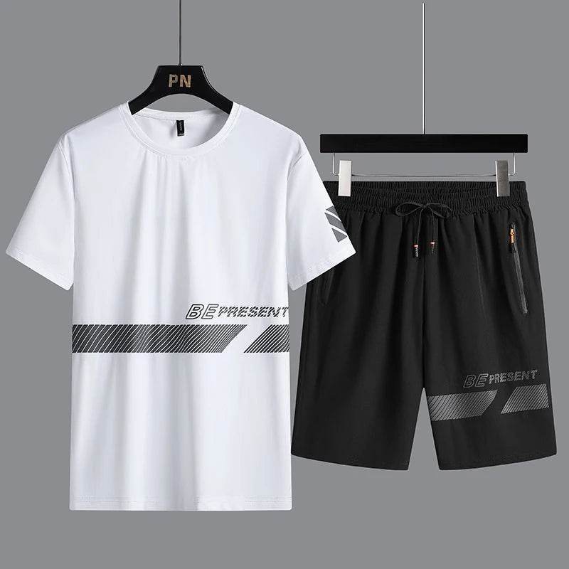 Summer Fashion Men’s T-Shirt & Shorts Set - Loose Fit Casual Wear - Buy Center