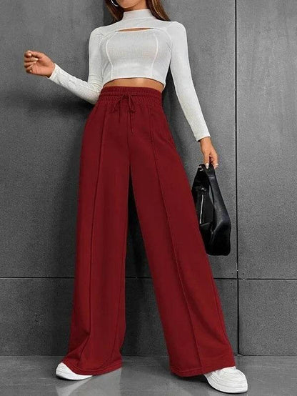 Helolis Women's Autumn Sports Pants - Loose Fitting Wide Leg Style - Buy Center