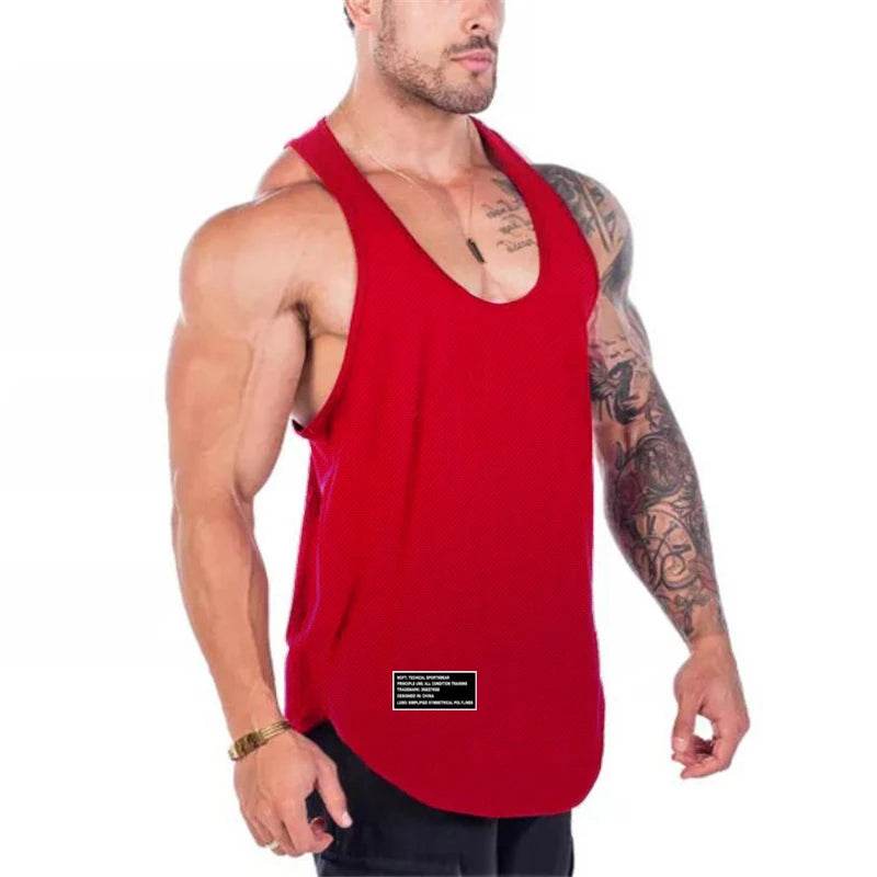 Muscleguys Men's Quick Dry Fitness Tank Top - Slim Fit Sleeveless Shirt - Buy Center