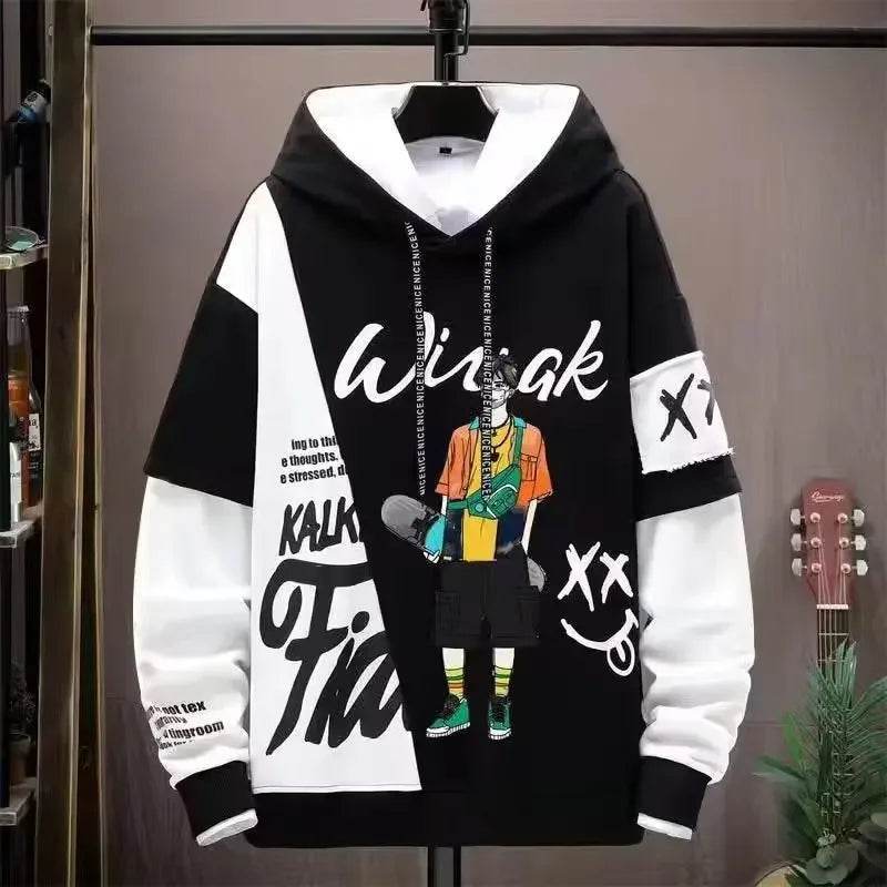 2024 Men's Graphic Hoodie - Casual Hip Hop Style for Streetwear Lovers - Buy Center
