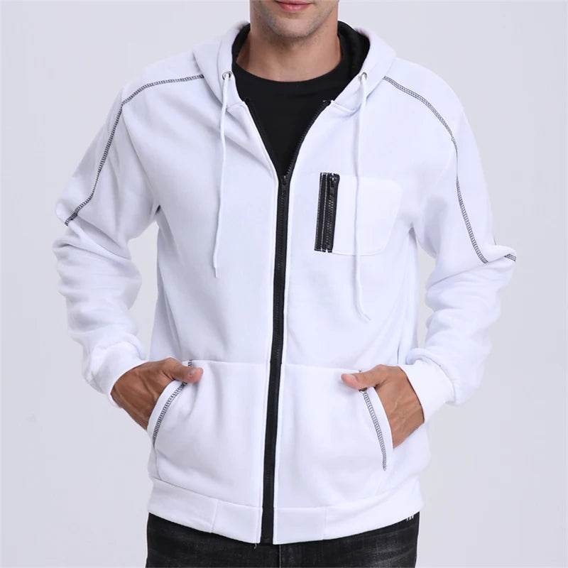 Street Ninjas Men's Zip Up Hoodie - Fleece Lined Casual Jacket - Buy Center