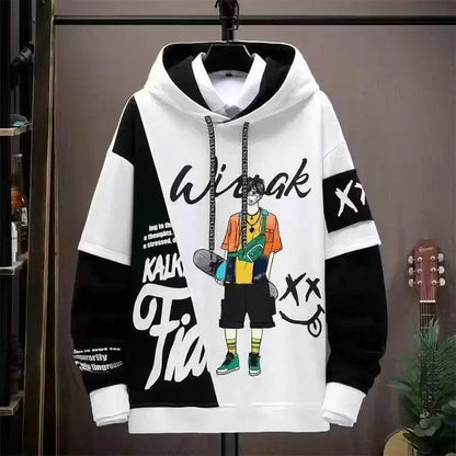 2024 Men's Graphic Hoodie - Casual Hip Hop Style for Streetwear Lovers - Buy Center
