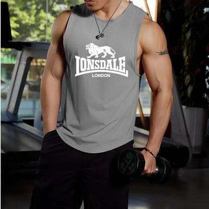 Funny Letter Print Men's Vest - Quick Dry Breathable Tank Top for Summer - Buy Center