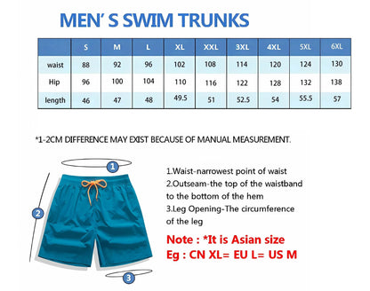 Men's Palm Tree Gradient Fashion Shorts - Quick Dry Summer Swim Trunks - Buy Center