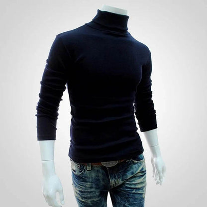 SANWOOD Men's Long Sleeve Pullover - Solid Color Stretchy Knitted Top - Buy Center