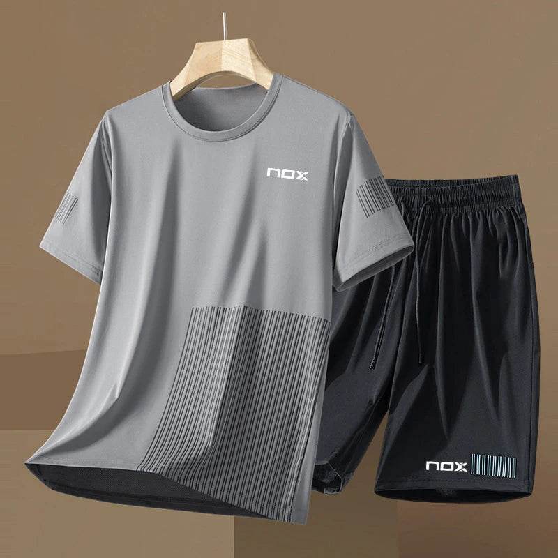 2024 Men's Tennis Sportswear Set - Short Sleeve Round Neck T-shirt - Buy Center