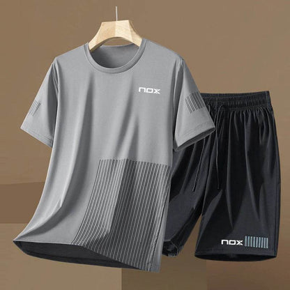 2024 Men's Tennis Sportswear Set - Short Sleeve Round Neck T-shirt - Buy Center