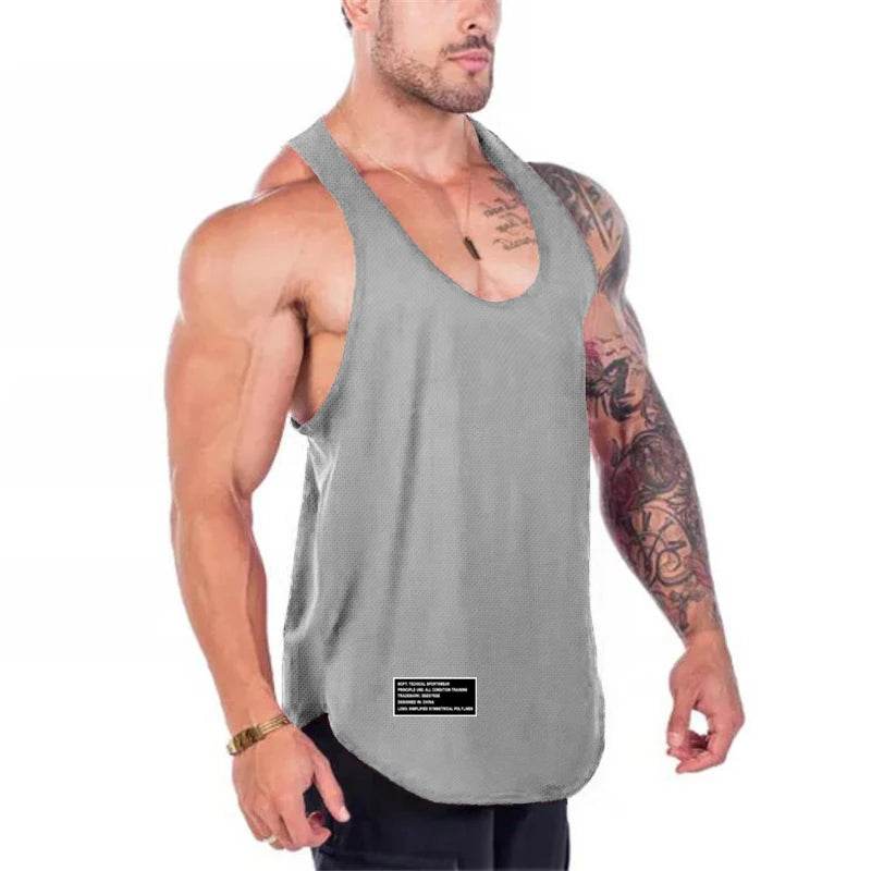 Muscleguys Men's Quick Dry Fitness Tank Top - Slim Fit Sleeveless Shirt - Buy Center