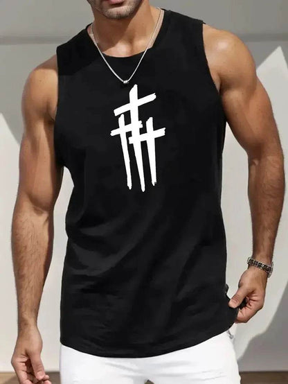 Men's Summer Round Neck Tank Top - Casual Gym Fitness Vest - Buy Center