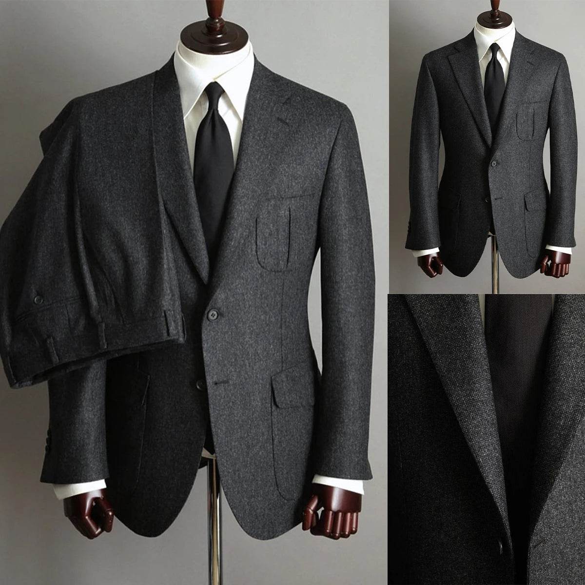 NCDIMS Tailor-Made Men's Woolen Suit - Blazer & Pants Set - Buy Center