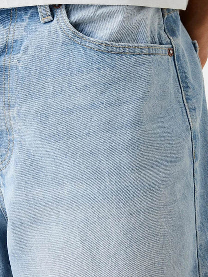 Men's Summer Denim Shorts with Pockets - Trendy Casual Streetwear - Buy Center