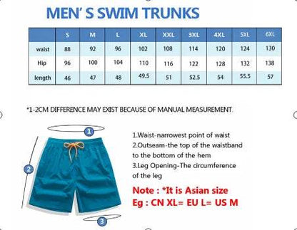 Men’s Quick Dry Bermuda Board Shorts - Beach & Surf Swimwear - Buy Center