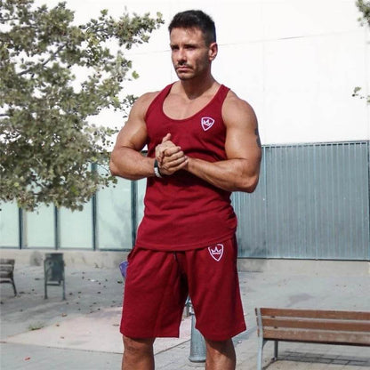2024 Men's Cotton Tank Tops - Sleeveless Gym Vest for Fitness - Buy Center