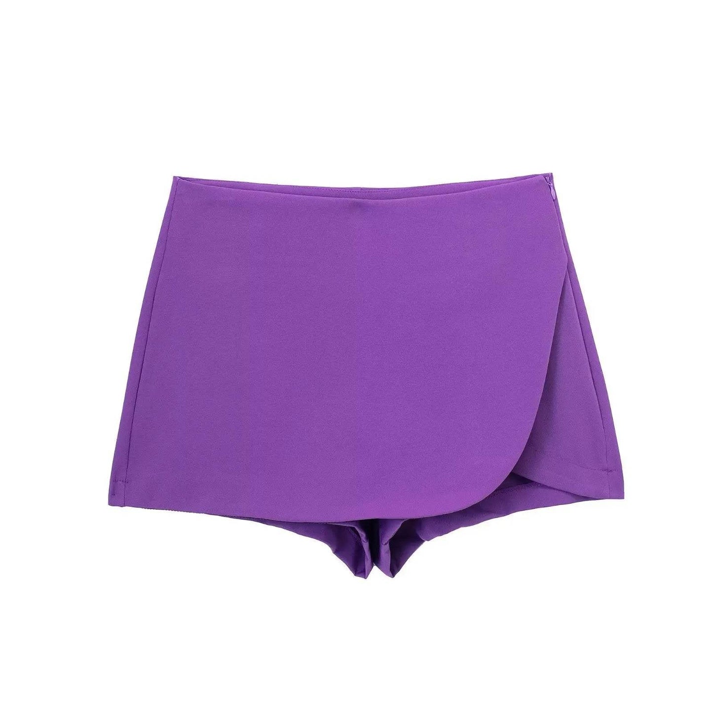 Women's High Waist Mini Skort - Stylish Brown & Pink Casual Wear - Buy Center