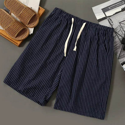 OSMIUM Men's Plus Size Summer Striped Board Shorts - Cotton & Linen - Buy Center