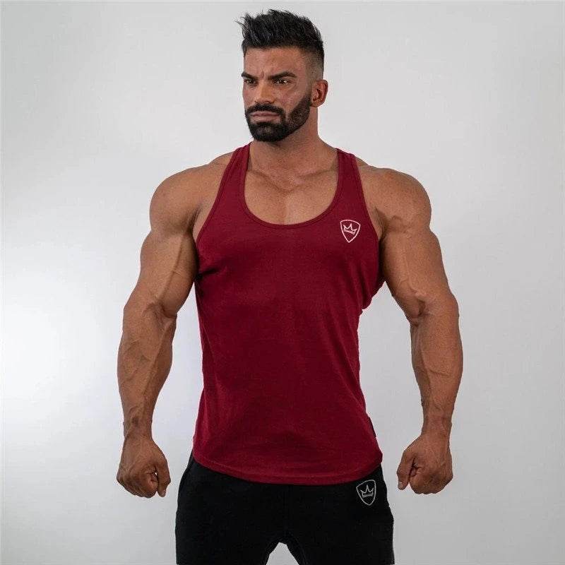 2024 Men's Cotton Tank Tops - Sleeveless Gym Vest for Fitness - Buy Center