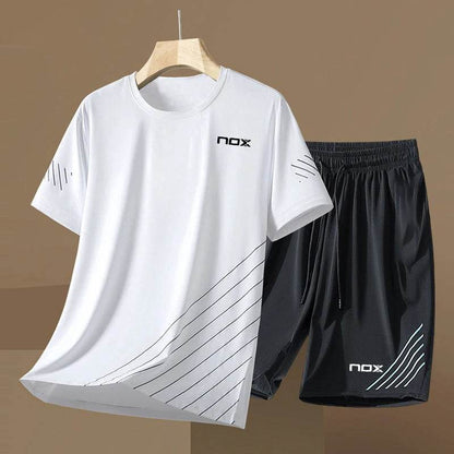 2024 Men's Tennis Sportswear Set - Short Sleeve Round Neck T-shirt - Buy Center